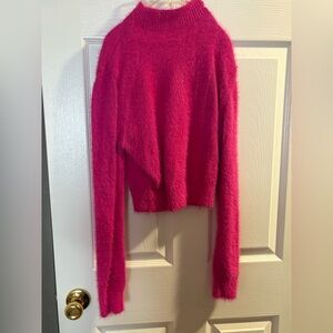 Fuzzy Pink Sweater